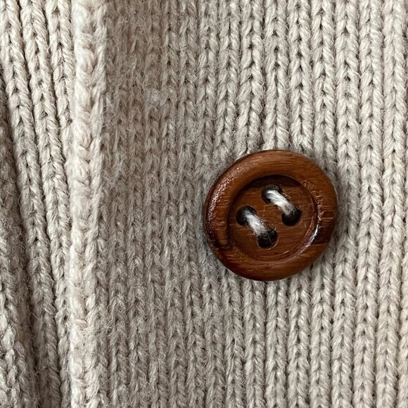 Norma Della Italian Shawl Collar Wool Blend Knit Cardigan Fishermancore Grandpa - Picture 5 of 8